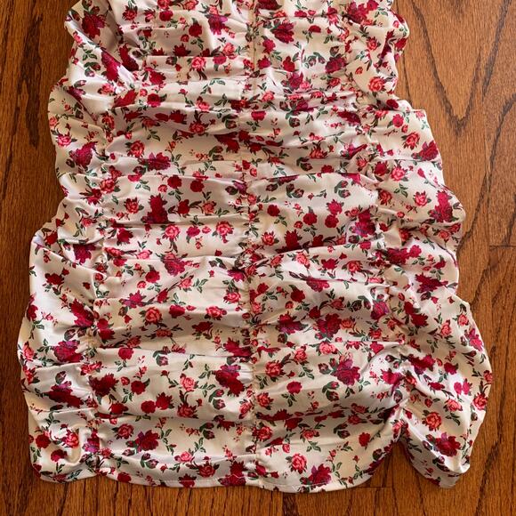 For Love & Lemons Melrose Dress MSRP $160 | Red White | XS - Picture 10 of 13